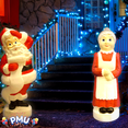 thumbnail image 6 of PMU Christmas Light Up 3 Pcs Mrs. Claus 40 Inch Large Blow Mold Plastic Statue Illuminated with 6' Cord and Light Traditional Indoor/Outdoor Décor Lawn and Yard Decoration Pkg/3, 6 of 7