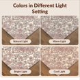 thumbnail image 7 of Design&I 5'x7' Ultra Soft Area Rug, Romantic Floral Emblem Curling Vine Motif Delicate Pink Black None Fluffy Washable Non Shedding for Bedroom Living Room Home Office, 7 of 7