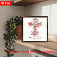 thumbnail image 6 of 1pc Wood Frame Sign Wood Frame Cross, Floral Decoration, Religious Watercolor Style Wooden Wall Art Prints 12x12inch Wood Painting For Living Room Bedroom Office Bathroom Dorm Home Decor,, 6 of 7