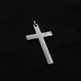 thumbnail image 6 of Cross Necklace for Men Stainless Steel Cross Pendant with 24" Box Chain, Religiou Gifts for Father Uncle Son Boyfriend, 6 of 7