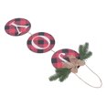 thumbnail image 2 of Christmas Wreath,  Check Plaid Wreath Ribbon Bow Simple Operate Rustic Burlap Easy To Hang Exquisite Workmanship  For Outdoor, 2 of 8