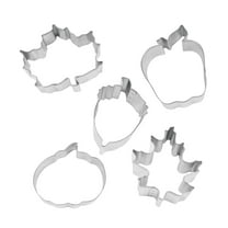 Autumn 5 Piece Cookie Cutter Set - Acorn, Pumpkin, Oak Leaf, Maple Leaf, Apple Cookie Cutters - The Cookie Cutter Shop - Tin Plate Steel