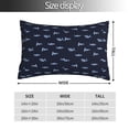 thumbnail image 2 of Fotbe Cute Shark Funda de Almohada Decorativa Estilo Occidental, Lujo en Algodón, Fundas para Almohadas King, Cojín Estampado para Decoración del Hogar-14"x20", 2 of 6