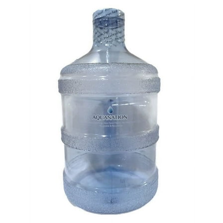 AquaNation 1 gal BPA FREE Light Blue Water Bottle with Holder & Cap