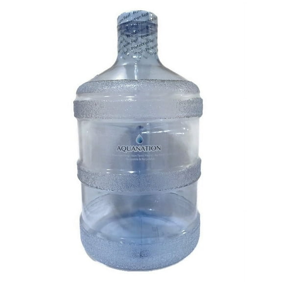 AquaNation 1 gal BPA FREE Light Blue Water Bottle with Holder & Cap