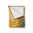 thumbnail image 2 of Country Soft Flannel Fleece Blanket, Pastel Color Sunset on the Lake in Fall Autumn Scenery in Retro Art Drawing, Cozy Plush for Indoor and Outdoor Use, 60" x 80", Green Orange Blue, by Ambesonne, 2 of 6