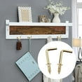 thumbnail image 4 of 100 Pack 1/2 Inch Right Angle Screw Hooks, Square Screw-In Hooks, Small Hooks for Hanging L Hooks, 4 of 5