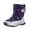 Purple, variant on Boots for Girls Stylish Kids Winter Boots for Girls and Boys with Cozy Padded Insulation and Durable Non- Sole Design Size:3.5