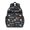 Basketball and Cap Black Pattern, variant on Basketball and Heart Gray Pattern Cute School Backpack Bag for School with Padded Back and Adjustable Shoulder Straps 15.25"x11.5"x5.25"