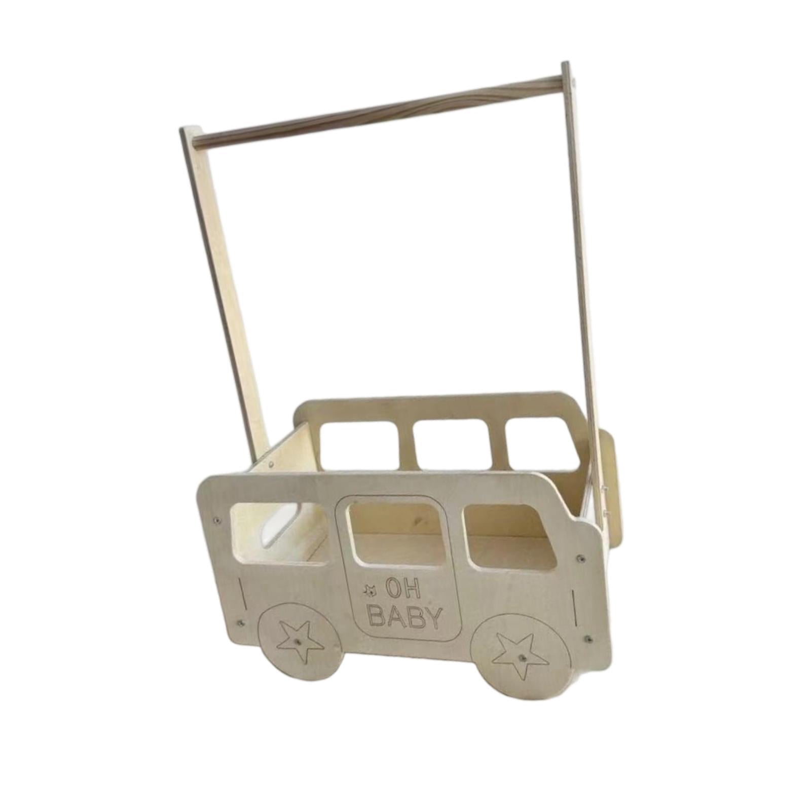 CarpNettore Pet Clothes Rack Pet Hanger Wood Display Stand Baby Shower Basket Compact Stable