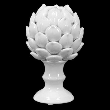 - Urban Trends Porcelain Artichoke Figurine on a Pedestal