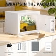 thumbnail image 4 of Small Safe Box - Key Lock Coffre Fort Steel High  Safety Box, 0.23 Cubic  Safes for /Office/Hotel, Small  Safe Box for     Passport White, 4 of 6