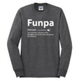 thumbnail image 2 of Wild Bobby,Funpa Like A Regular Grandpa Only Way Cooler, Father's Day, Men Long Sleeve Shirt, Heather Black, Small, 2 of 3