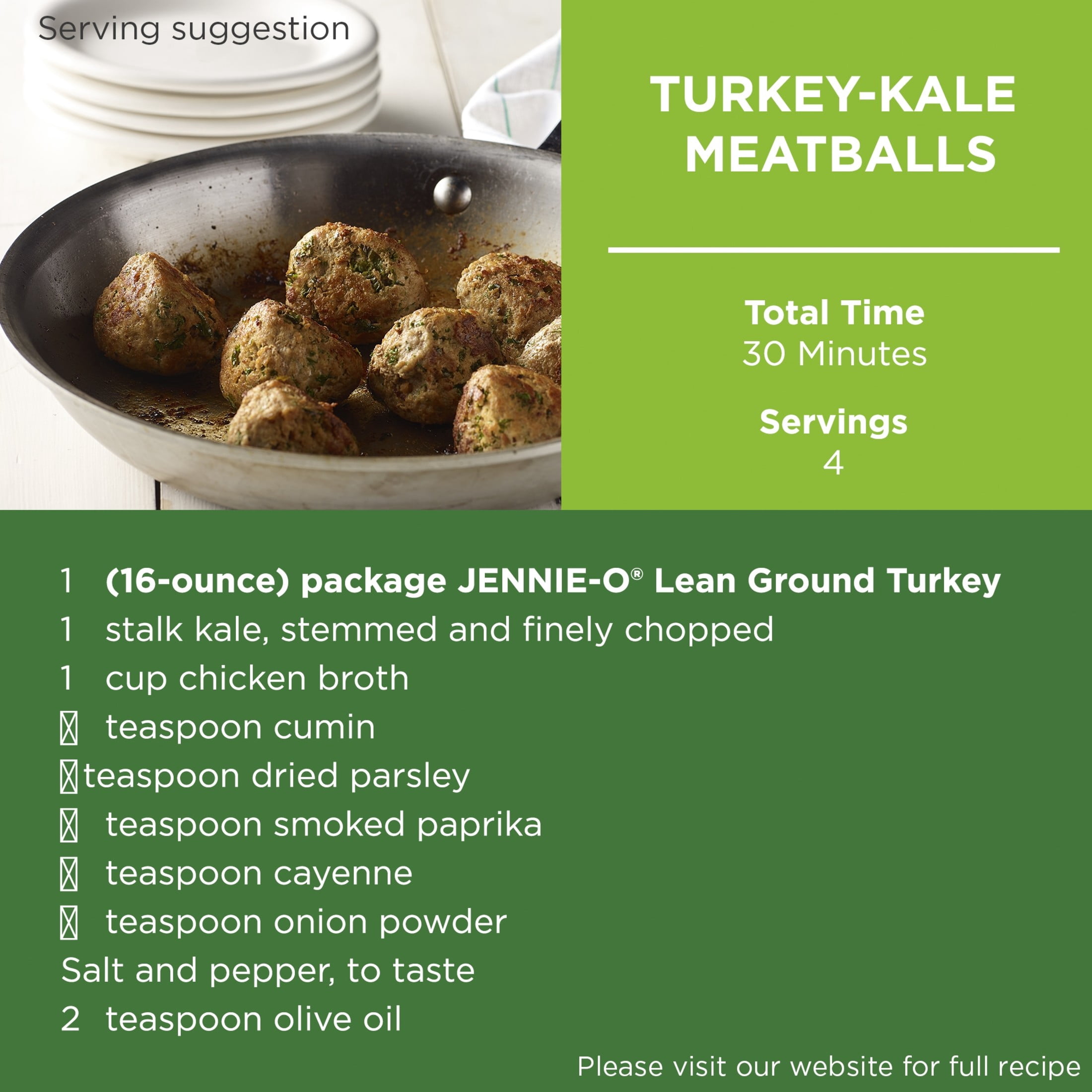 JENNIE-O Ground Turkey All Natural, 90/10%, Roll, 3 Pounds, 18 Grams of Protein per Serving