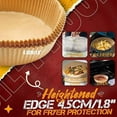 thumbnail image 3 of Hikari Non-Stick Air Fryer Liners, 100pcs, Round, Parchment Paper, 3 of 6