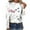 White, variant on IROINNID Reduced Polyester Long Sleeve T Shirt for Women Daily Summer Sexy Fold Printed Regular Round Neck Button Top,White