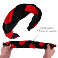 thumbnail image 6 of Large Hair Bands Velvet Woven Twists Wig Braided Head Headband Three-Strand Braided Wide-brimmed Hairband Hair Accessories Women (hoary), 6 of 7