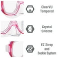 thumbnail image 4 of TUSA Sport Youth Mini-Kleio Mask and Dry Snorkel Combo, Clear Pink, 4 of 5