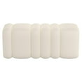 thumbnail image 2 of Contemporary Boucle Fabric Large Ottoman Bench - Ivory, 2 of 8