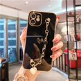 thumbnail image 1 of Funda galvanizada para pulsera de moda para iPhone 14 Pro, 13, 12 Mini, 11, X, XR, Xs, Max, SE2, 7, 8 Plus, Love Heart, parachoques Fivean unisex, 1 of 2