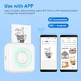 thumbnail image 4 of Graflsoa Imprimante Thermique Compacte Bluetooth Mini - Appareil Portable de 2 Pouces pour Notes, Images, Pages Web et Listes, Comprend 11 Rouleaux de Papier et une Batterie Rechargeable, Idéal pour les Étudiants et, 4 of 6
