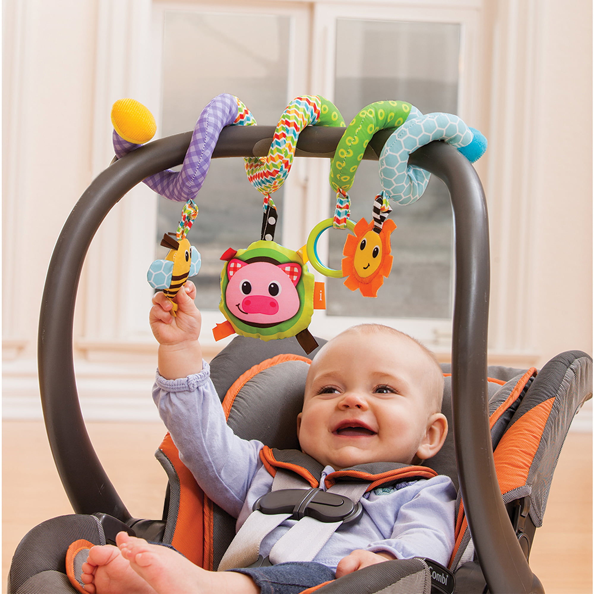 baby car seat spiral toy