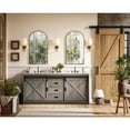thumbnail image 4 of Elegant Kitchen and Bath Austin 72 inch Double Bathroom Vanity in Rustic Grey, 4 of 10
