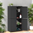 thumbnail image 2 of Uforic Wicker Outdoor Storage Shed with Double Doors, Black Patio Cabinet for Garden, 556 sq. ft., 2 of 11