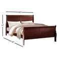 thumbnail image 6 of ACME Louis Philippe Eastern King Bed, Cherry, 6 of 9