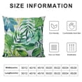 thumbnail image 5 of Shiartex  Throw Pillow Covers Tropical Watercolor Artistic Modern Green Palm Leaf Decorative Pillow Cases Home Decor Standard Square Summer White Pillowcases White, 5 of 5