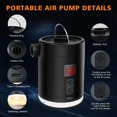 thumbnail image 3 of 2024 Portable Air Pump with Camping Lantern,Small Rechargeable Pump,Inflator/Deflator & LED Light,Air Mattresses,Bounce Houses,air beds,Inflatable Pools,Swimming Rings,Camping,Emergency, 3 of 7