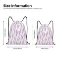 thumbnail image 4 of Kdxio Lavender Flowers Print Drawstring Backpack Bag,Waterproof Draw String Back Sack, Gym Drawstring Bags Swim Bag For Unisex, 4 of 9