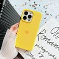 thumbnail image 4 of for iPhone 13 Pro Case for Women Girls Cute Design Soft Silicone Camera Protection Protective Lovely Heart Phone Case for iPhone 13 Pro 6.1" (Yellow Heart), 4 of 17