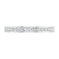 thumbnail image 3 of 1/4 Carat Channel Set Diamond Anniversary Wedding Band in 10K White Gold - IGI Cert (Ring Size 10.5), 3 of 6