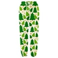 thumbnail image 2 of Gibobby pantalones jogger mujer Leggings elásticos largos navideños para mujer, pantalón informal con estampado de árbol de Papá Noel y de nieve, cinturón diario (Amarillo, XL), 2 of 4