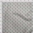 thumbnail image 3 of oneOone Polyester Lycra Light Gray Fabric Leaves & Floral Block Sewing Craft Projects Fabric Prints By Yard 56 Inch Wide, 3 of 4