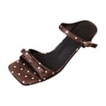 thumbnail image 2 of DIVVce Polka Dot Bow Accent Slingback Heels For Women Open Toe Comfortable Party Footwear, 2 of 8