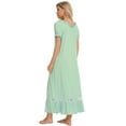 thumbnail image 3 of Eternatastic Women's Short Sleeve Pajama Dress Nightgown Soft Sleep Shirt Nightshirt Sleepwear S-XXL, 3 of 6