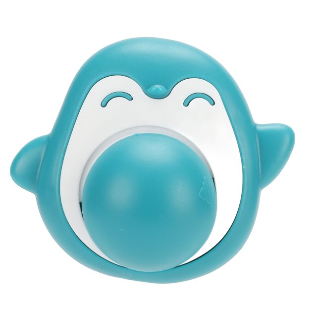 Bola de pared de hierba gatera giratoria para limpieza de dientes, pelota adhesiva interactiva para lamer gatos para interiores, color azul
