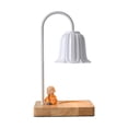 thumbnail image 1 of Lámpara Calentadora de Velas Eléctrica de Madera Sunnimix Quemador de Cera Blanco, 1 of 7