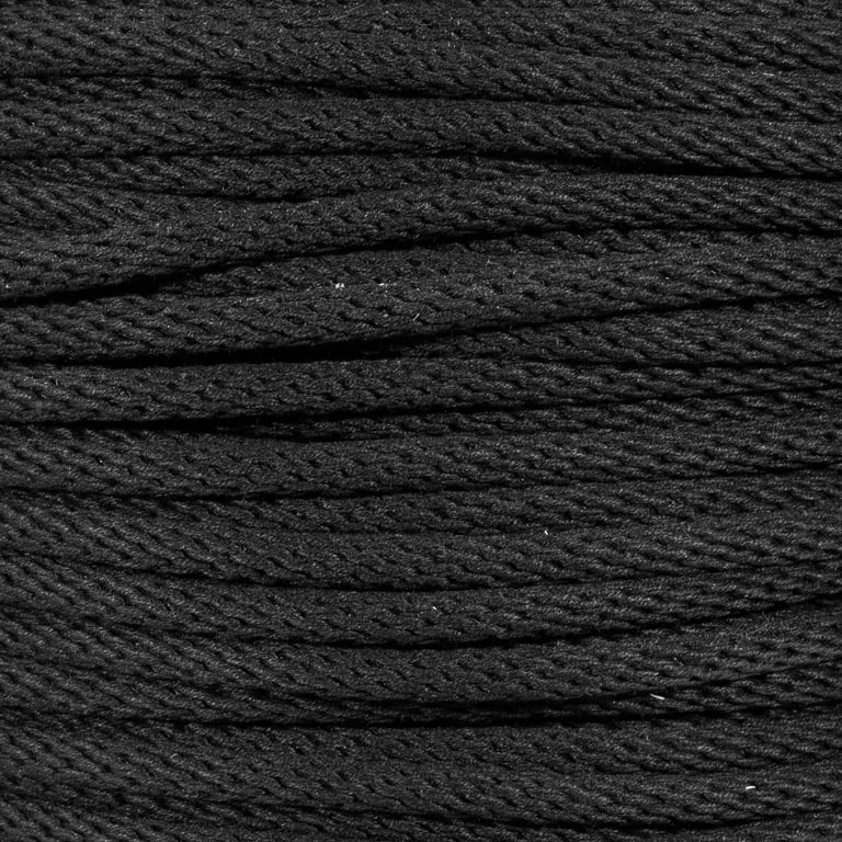 Golberg Unglazed Theater Cord in Black - Polyester & Cotton Utility Line  Rope for Indoor and Outdoor Applications 