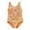 Orange, variant on REDARER Summer Girls Lacing Swimwear Floral Prints 1 Piece Beach Swimsuit Bikini,Girls Swimsuit,12-18 Months