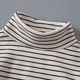 thumbnail image 5 of Girls Thermal Shirt Striped Boys Long Sleeve Shirts Kids Turtleneck Tees Fall Tops Girls Size 7-8 Years Shirts, 5 of 5