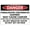 Warning Sign 1, variant on Danger Hazardous Chemicals Metal Sign with Symbol - 12×8 Inches, Aluminum UV-Printed, 4 Pre-Drilled Holes for Car Business Home Office