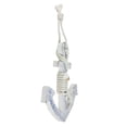 thumbnail image 2 of Northlight 12” White and Blue Nautical Hanging Anchor Wall Decor, 2 of 3