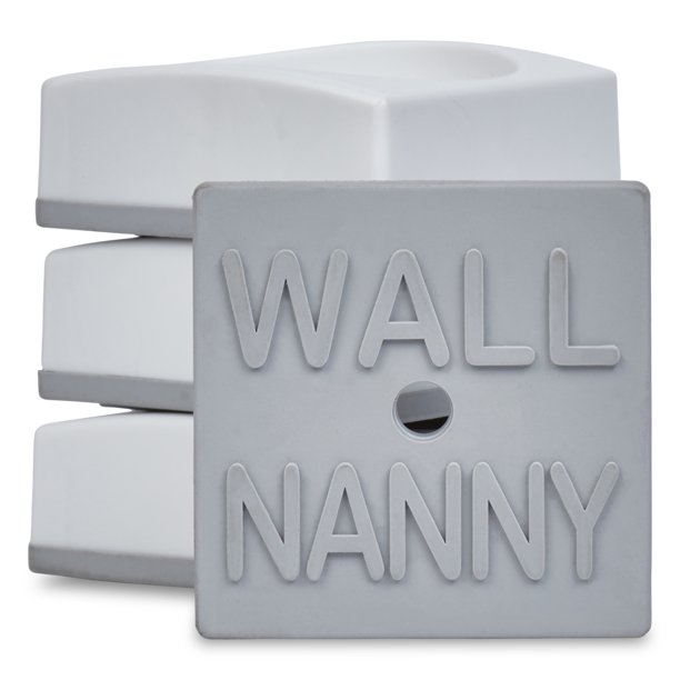 Baby Gate Wall Protectors – 4-Pack Silicone Cups For Pressure-Mount Gates, Non-Slip Design, White & Grey, Fits Tension Rods