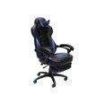 thumbnail image 2 of RESPAWN 110 Racing Style Gaming Chair, Reclining Ergonomic Leather Chair with Footrest (Black and Blue), 2 of 8