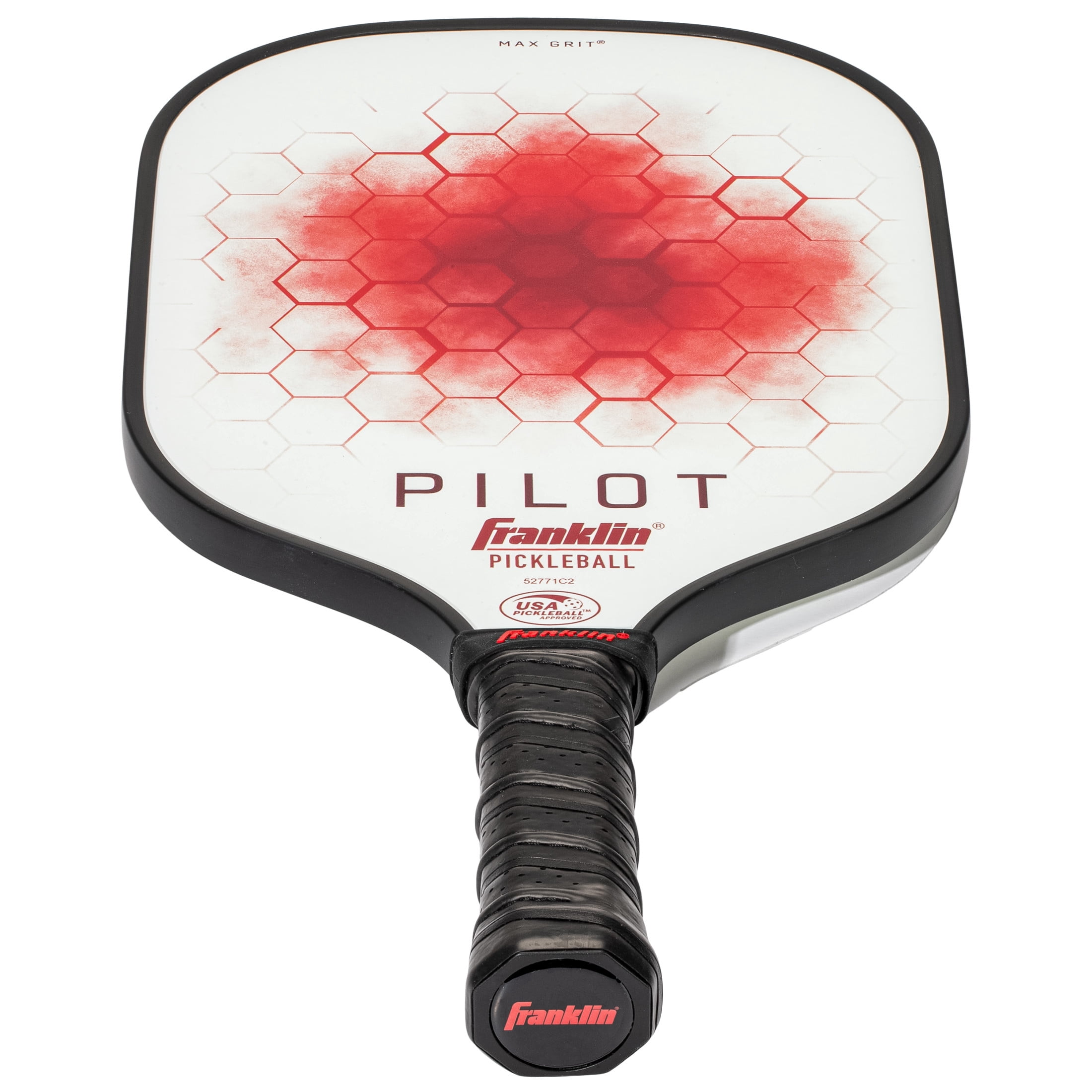 Franklin Sports Pickleball Paddle - Pilot Polypropylene Core Pickleball Racket - Official USA Pickleball (USAPA) Approved Pickleball Paddle - Lightweight Pro Racket - Red - 10mm Thick Core