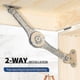 thumbnail image 3 of Heavy Duty Lid Support Hinges Soft Close Folding Lid Stay Hinge Keep Lid Hinge Open For Cabinet2pcs, 3 of 3