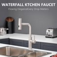 thumbnail image 2 of Grifo de cocina AIMADI Waterfall con rociador desplegable, 2 of 7